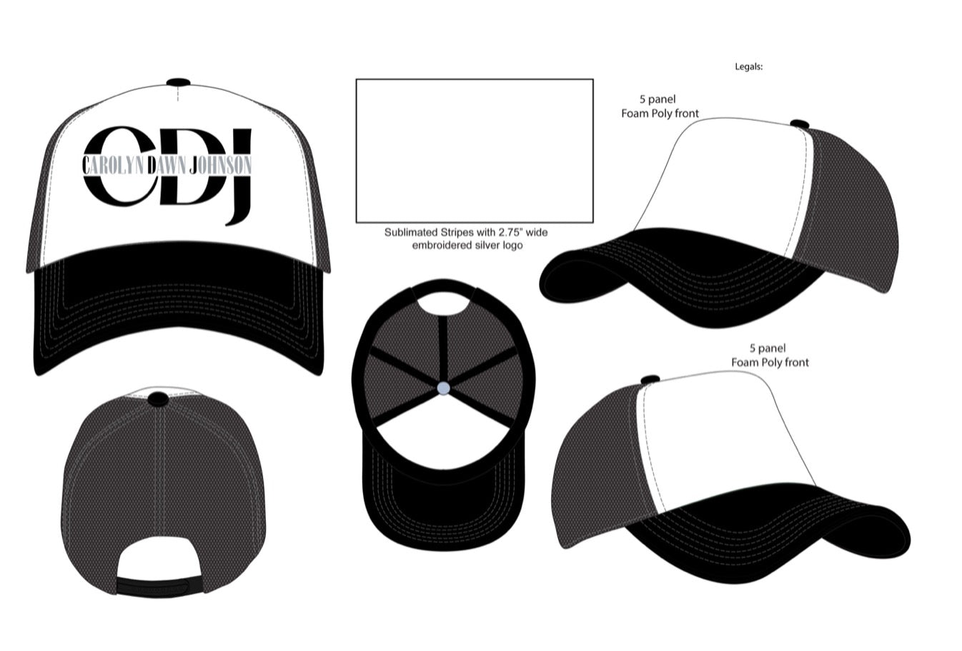 CDJ Black and White - Cap